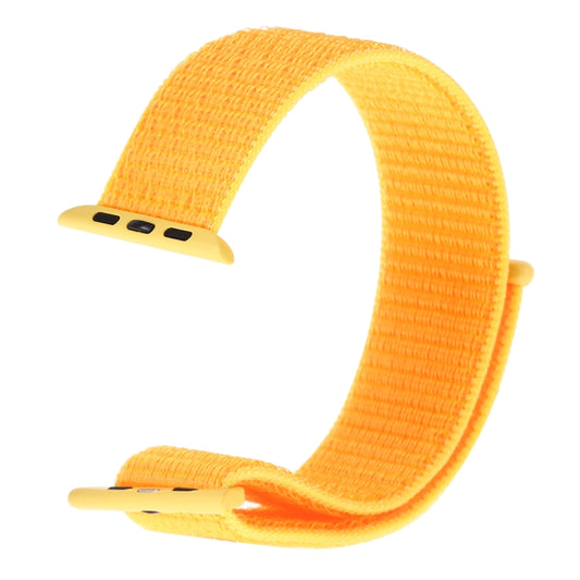 For Apple Watch 46mm / 49mm / 45mm / 44mm Simple Fashion Nylon Watch Band with Magic Stick(Yellow) by buy2fix
