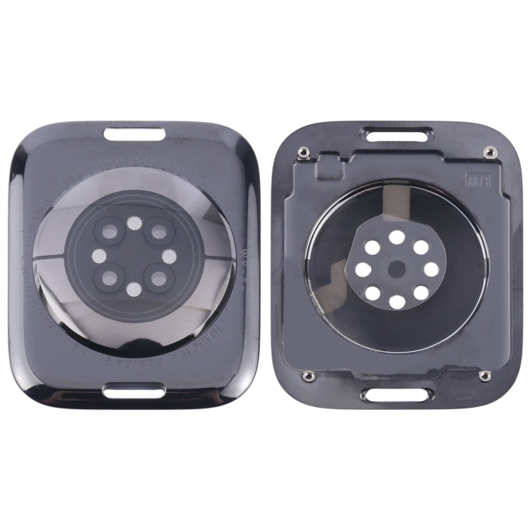 For Apple Watch Series 9 45mm Rear Housing Glass Cover(Black) - Back Cover by buy2fix | Online Shopping UK | buy2fix
