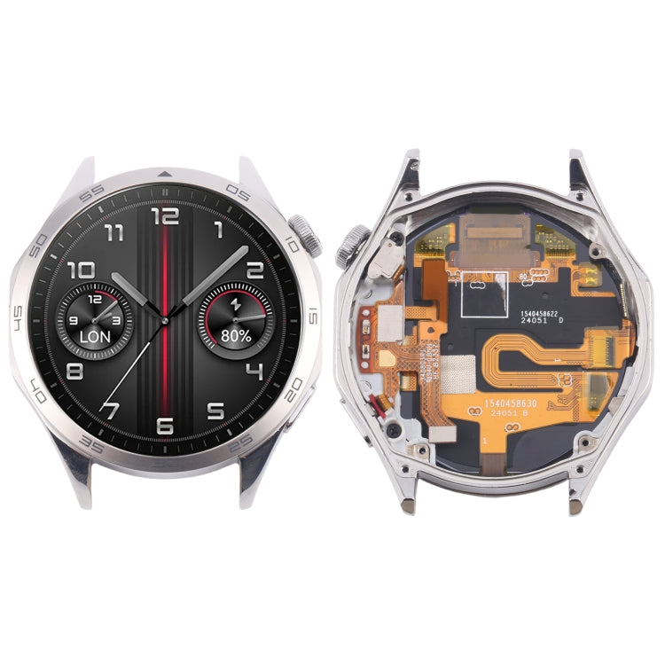 For Huawei Watch GT 4 46mm Original LCD Screen Digitizer Full Assembly With Frame (Silver) - For Huawei by buy2fix | Online Shopping UK | buy2fix