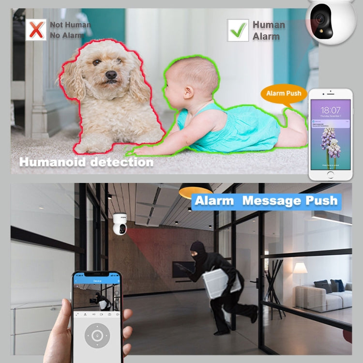 SirHome SH038 5MP QHD 5G WiFi IP Camera, Support Night Color & Motion Detection & Two Way Talk & Human Detection & TF Card, EU Plug - Wireless Camera by SriHome | Online Shopping UK | buy2fix