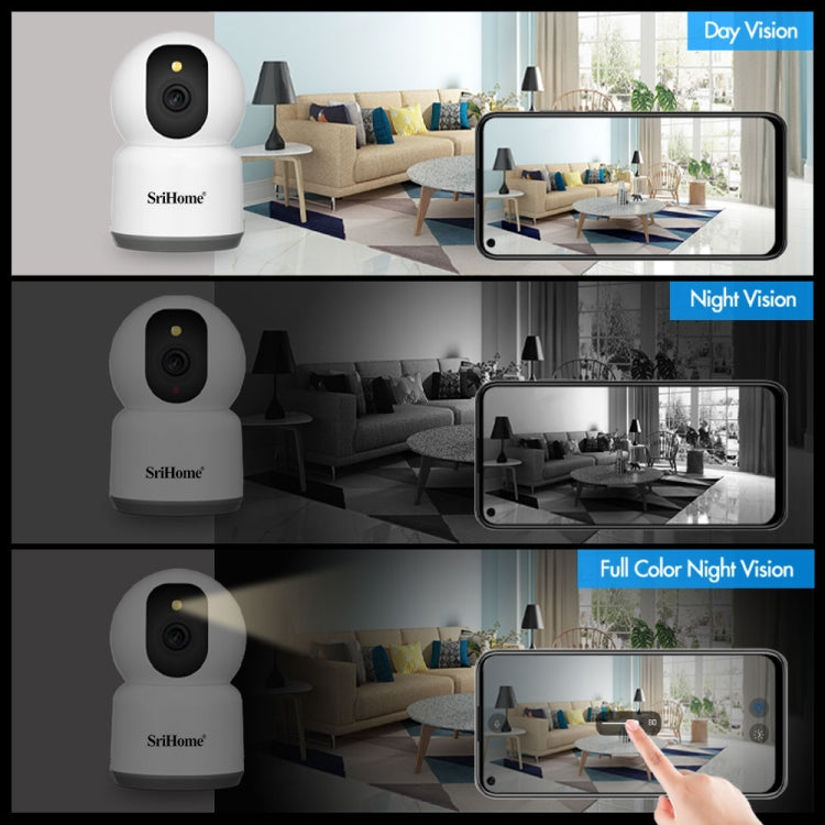 SirHome SH038 5MP QHD 5G WiFi IP Camera, Support Night Color & Motion Detection & Two Way Talk & Human Detection & TF Card, EU Plug - Wireless Camera by SriHome | Online Shopping UK | buy2fix