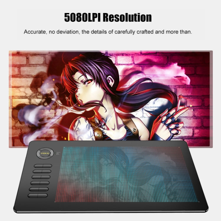 VEIKK A15 10x6 inch 5080 LPI Smart Touch Electronic Graphic Tablet, with Type-C Interface(Gold) - by VEIKK | Online Shopping UK | buy2fix