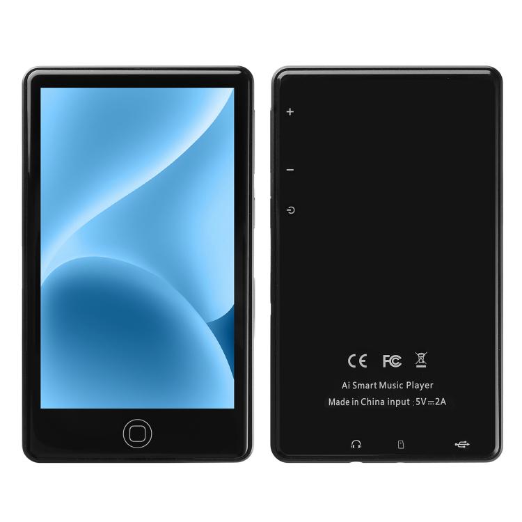 UNIWA MP004 4.0 inch IPS Screen Android 14 AI Smart Music Player Mini Tablet PC 4GB+64GB (Black) - MP4 Player by UNIWA | Online Shopping UK | buy2fix