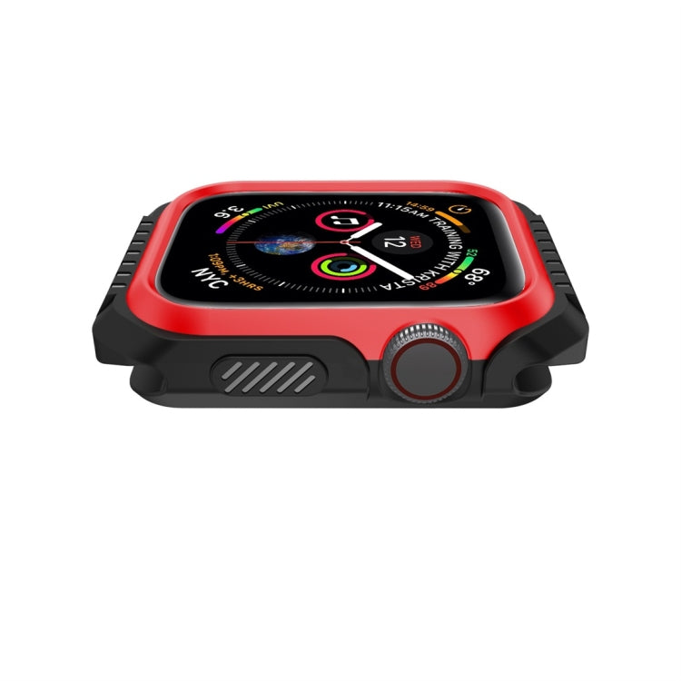 Smart Watch Shockproof Two Color Protective Case For Apple Watch Series 3 / 2 / 1 42mm(Black Red) by buy2fix