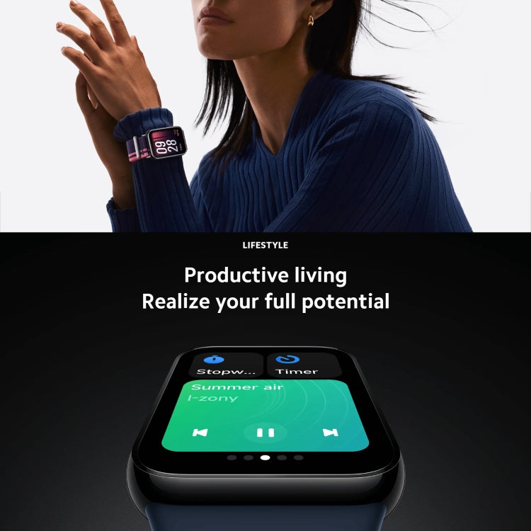 Original Xiaomi Mi Band 8 Pro Global 1.74 inch AMOLED Full Color Screen 5ATM Waterproof Smart Watch, Support GPS / Heart Rate (Black) - Wearable Devices by Xiaomi | Online Shopping UK | buy2fix