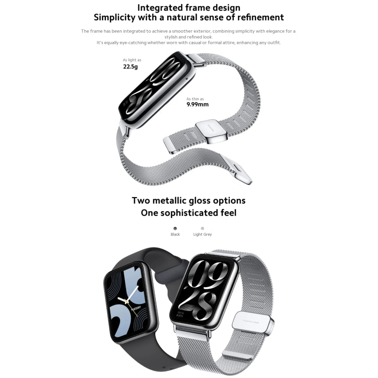 Original Xiaomi Mi Band 8 Pro Global 1.74 inch AMOLED Full Color Screen 5ATM Waterproof Smart Watch, Support GPS / Heart Rate (Black) - Wearable Devices by Xiaomi | Online Shopping UK | buy2fix