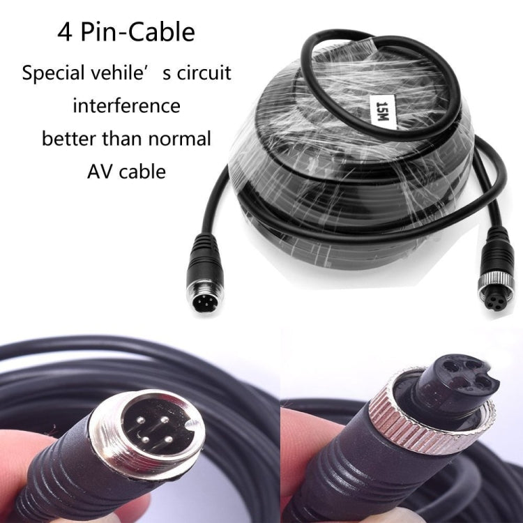 A1509 7 inch HD Car 12 IR Night Vision Rear View Backup Camera Rearview Monitor with 15m Cable - Rear View Cameras by buy2fix | Online Shopping UK | buy2fix