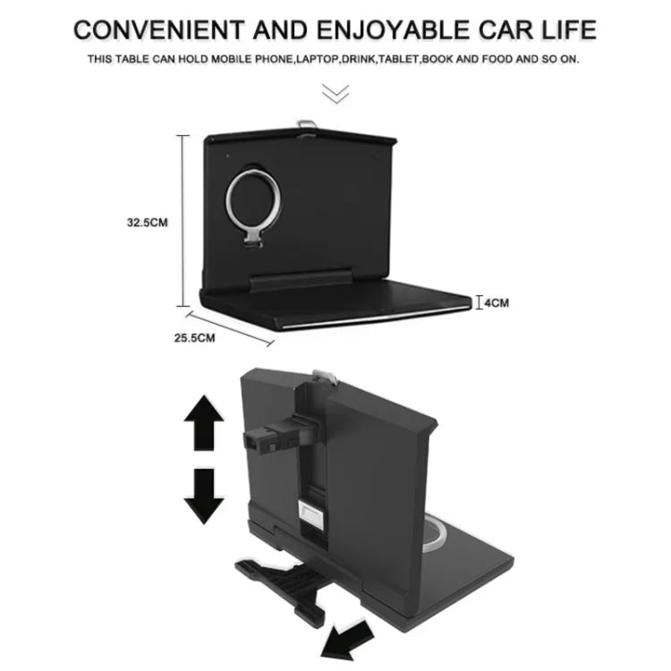 Car Folding Computer Table Chair Back Dining Table - Car Drink Holders by buy2fix | Online Shopping UK | buy2fix