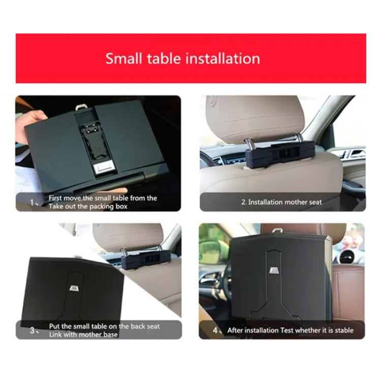 Car Folding Computer Table Chair Back Dining Table - Car Drink Holders by buy2fix | Online Shopping UK | buy2fix