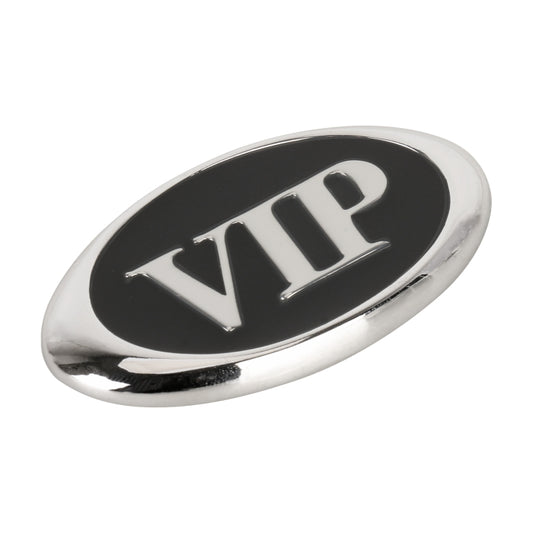 Car Oval Style VIP Metal Personalized Decorative Stickers, Size: 6.5 x 3.5 x 0.5cm by buy2fix