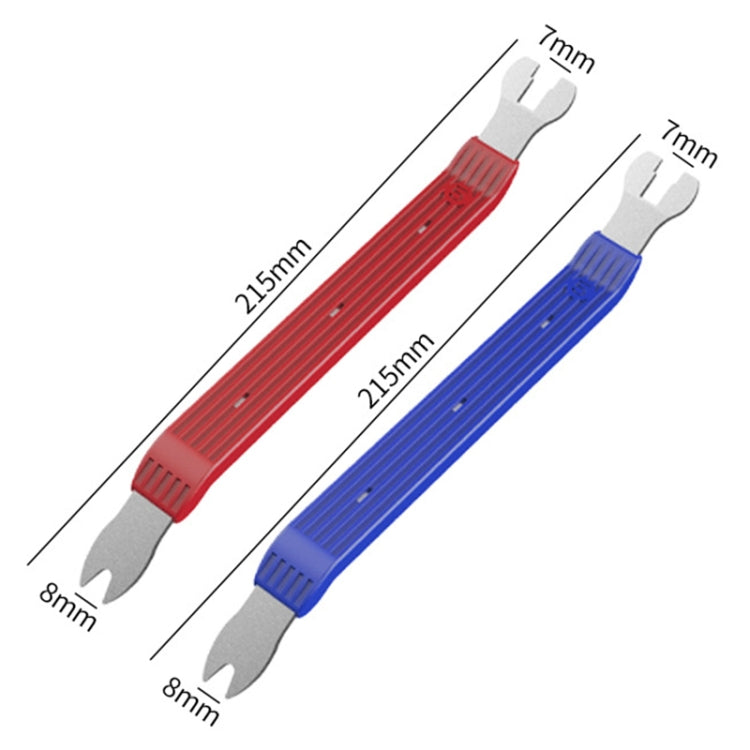 6-8 inch Short Car Door Panel Removal Rubber Buckle Screwdriver (Blue) - Hand Tool Sets by buy2fix | Online Shopping UK | buy2fix