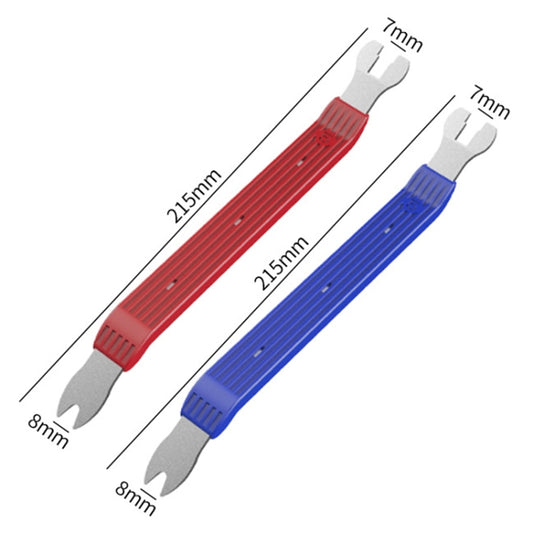 6-8 inch Short Car Door Panel Removal Rubber Buckle Screwdriver (Blue) by buy2fix