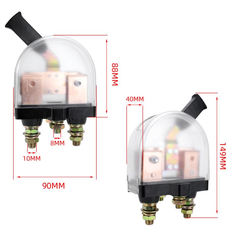 RV Yacht E-108 Battery High Current Power Off Main Switch (Transparent) - Car Switches by buy2fix | Online Shopping UK | buy2fix