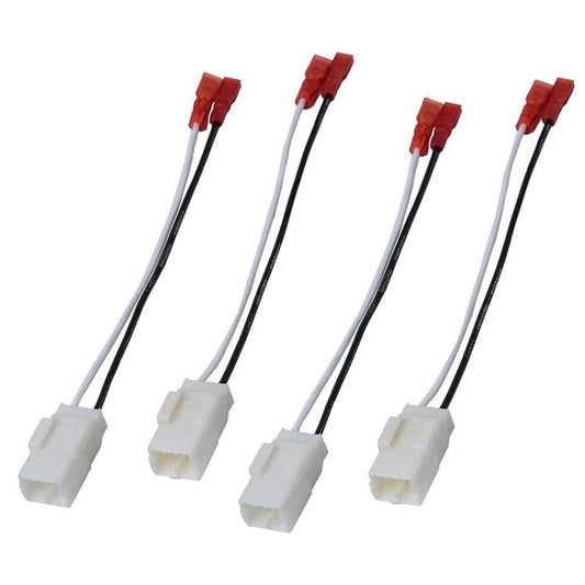 4pcs Speaker Wire Harness Adapter Car Audio Connector Cable for Jeep / Chrysler / Dodge (White) - DIY Cables by buy2fix | Online Shopping UK | buy2fix