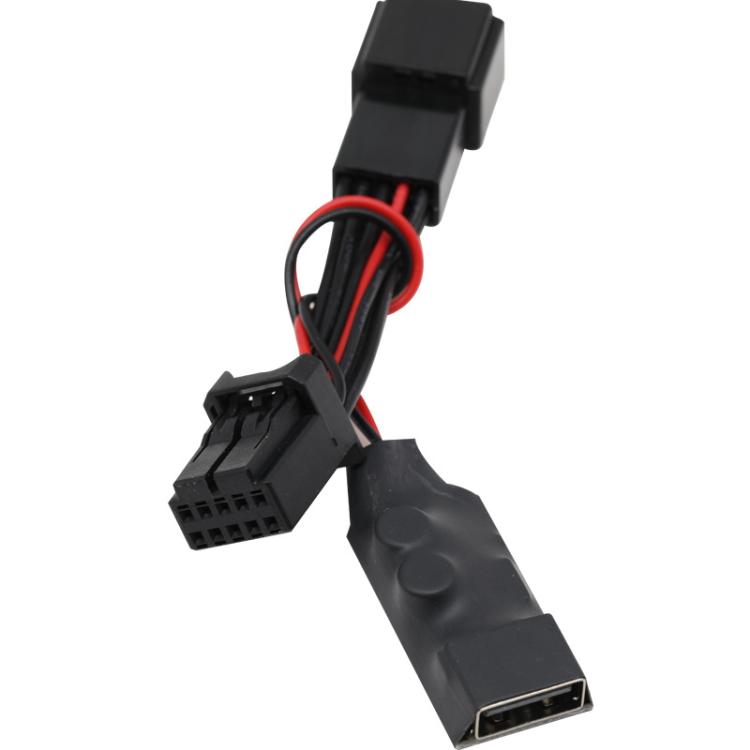 Dash Cam Rearview Mirror USB Power Adapter Cable for Nissan / Subaru / Infiniti (Black) - DIY Cables by buy2fix | Online Shopping UK | buy2fix