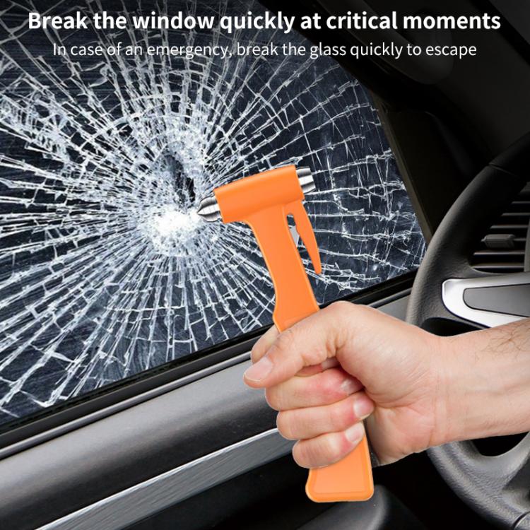 SHUNWEI SD-3502 Car Safety Hammer Emergency Window Breaker & Seat Belt Cutter (Orange) - Emergency Hammer by SHUNWEI | Online Shopping UK | buy2fix
