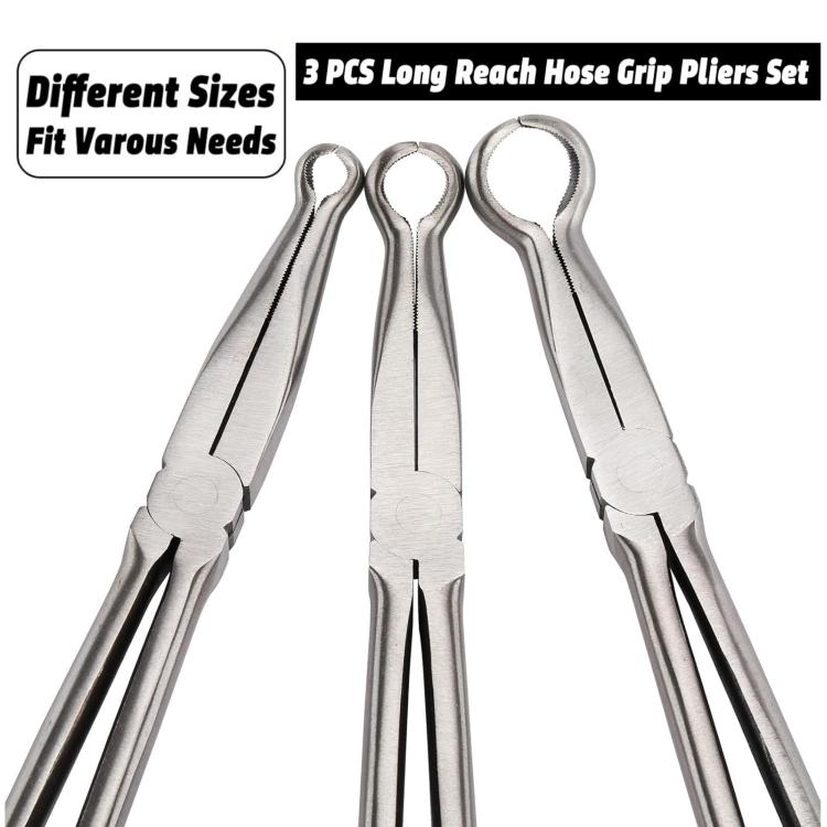 Extended Pointed Nose O-ring Pliers, Size: 5/16 inch (Black) - Hand Tool Sets by buy2fix | Online Shopping UK | buy2fix