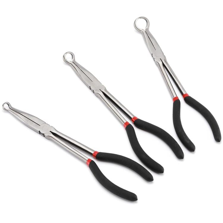 Extended Pointed Nose O-ring Pliers, Size: 1/2 inch (Black) - Hand Tool Sets by buy2fix | Online Shopping UK | buy2fix