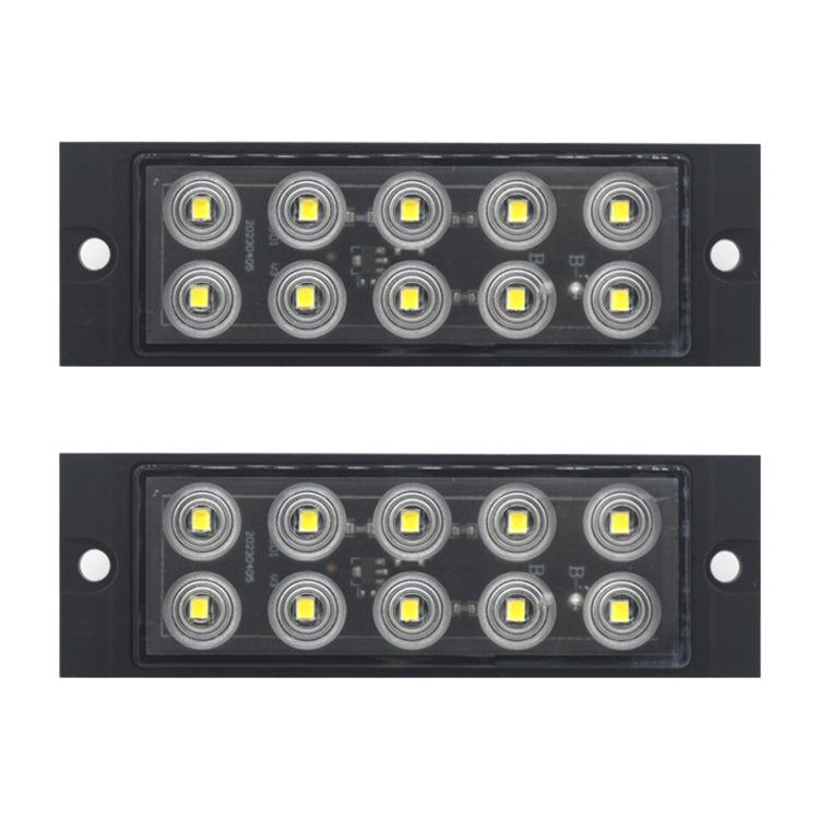 2pcs Car / Truck 10LEDs Side Marker Indicator Lights Bulb Lamp (White) - Clearance Lights by buy2fix | Online Shopping UK | buy2fix