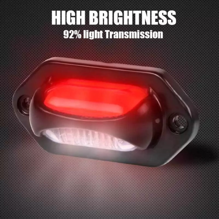 2pcs Car / Truck 12-24V 8LEDs Dual Color Side Marker Indicator Lights Bulb Lamp - Clearance Lights by buy2fix | Online Shopping UK | buy2fix