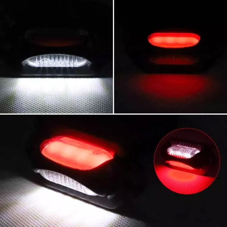 2pcs Car / Truck 12-24V 8LEDs Dual Color Side Marker Indicator Lights Bulb Lamp - Clearance Lights by buy2fix | Online Shopping UK | buy2fix