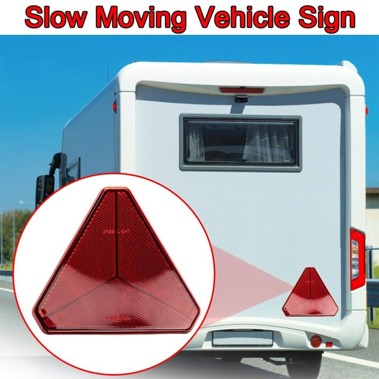 Trucks Trailers RV Triangular Red Reflector by buy2fix