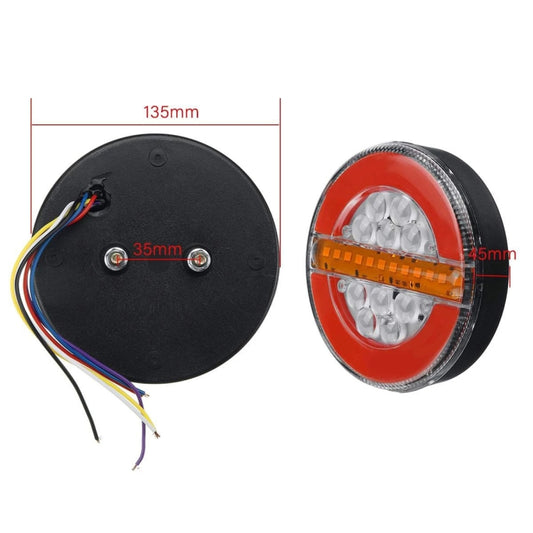 4 inch 24V Truck LED Flowing Water Taillight by buy2fix