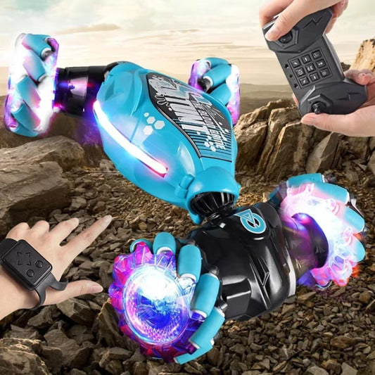 YDJ-D876 Gesture Sensing RC Stunt Car (Blue) by buy2fix