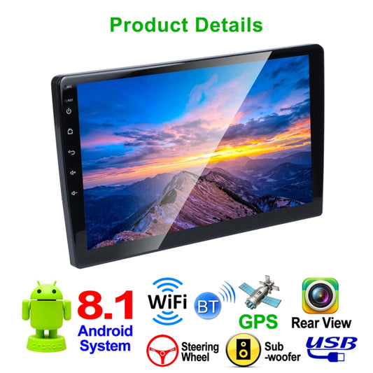 HD 9 inch Universal Car Android 8.1 Radio Receiver MP5 Player, Support FM & Bluetooth & TF Card & GPS by buy2fix