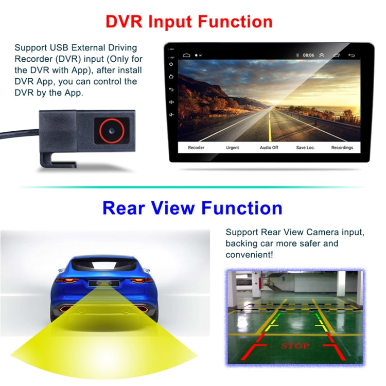 HD 10.1 inch Universal Car Android 8.1 Radio Receiver MP5 Player, Support FM & Bluetooth & TF Card & GPS - Car MP3 & MP4 & MP5 by buy2fix | Online Shopping UK | buy2fix