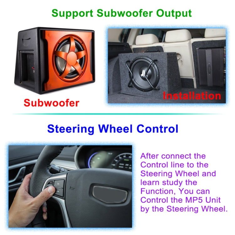 HD 10.1 inch Universal Car Android 8.1 Radio Receiver MP5 Player, Support FM & Bluetooth & TF Card & GPS - Car MP3 & MP4 & MP5 by buy2fix | Online Shopping UK | buy2fix