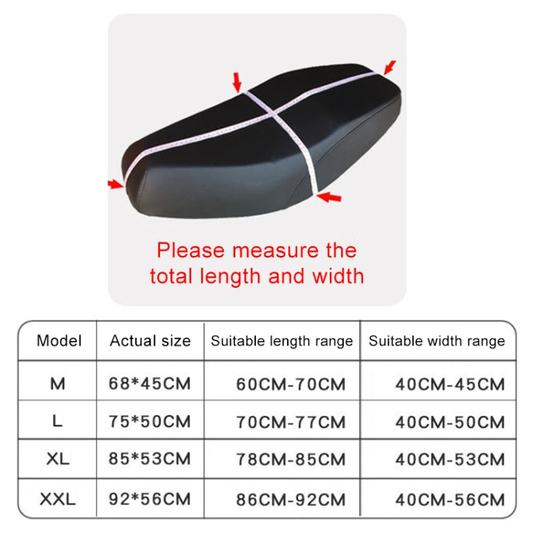 Waterproof Motorcycle Sun Protection Heat Insulation Seat Cover Prevent Bask In Seat Scooter Cushion Protect, Size: L, Length: 70-77cm; Width: 40-50cm(Blue) - Seat Covers by buy2fix | Online Shopping UK | buy2fix