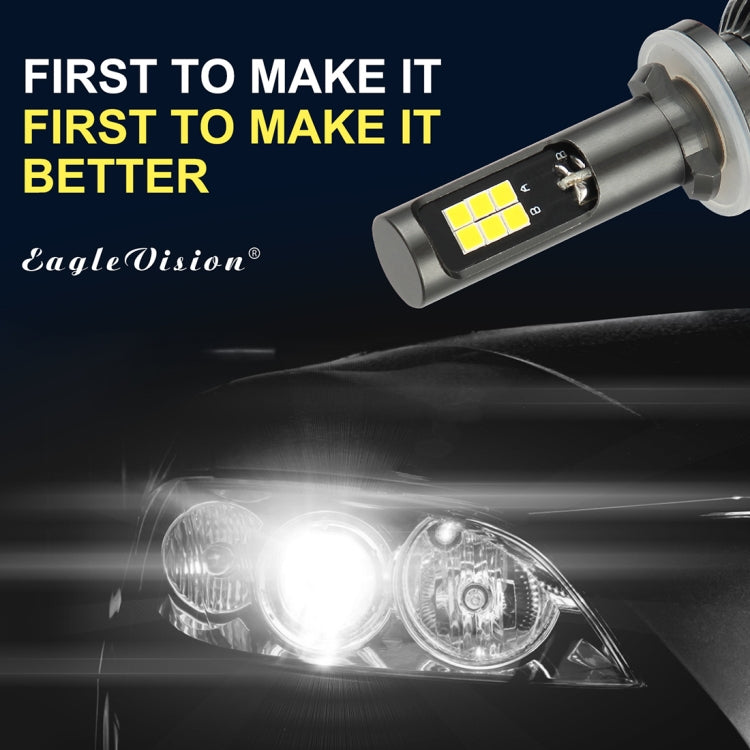 2 PCS EV15 880 / 881 DC9-32V / 6W / IP67 Car LED Double Color Fog Light, Cold White Light + Amber Light - Fog / Driving Lights by buy2fix | Online Shopping UK | buy2fix