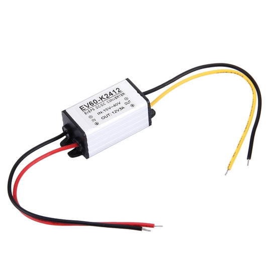 EV60-K2412 DC 15-40V to 12V 5A 36W Car Power Adapter DC-DC Converter Step Down Module by buy2fix