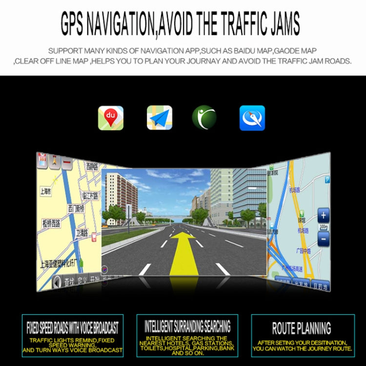 SU 9701 1GB+32GB 7 inch HD Foldable Universal Car Android Radio Receiver MP5 Player, Support FM & Bluetooth & TF Card & GPS & Phone Link & WiFi - Car MP3 & MP4 & MP5 by buy2fix | Online Shopping UK | buy2fix