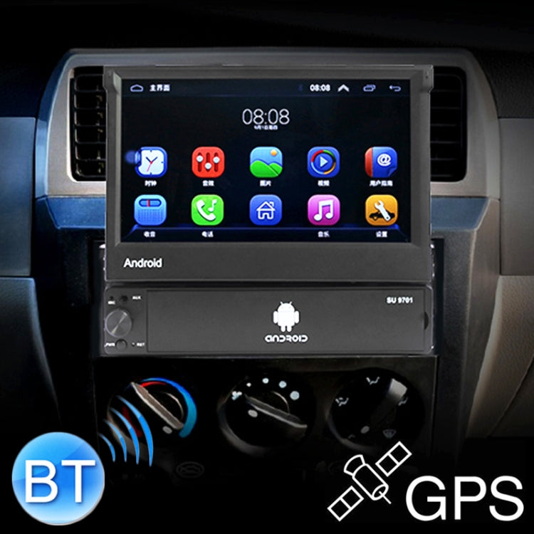 SU 9701 1GB+32GB 7 inch HD Foldable Universal Car Android Radio Receiver MP5 Player, Support FM & Bluetooth & TF Card & GPS & Phone Link & WiFi - Car MP3 & MP4 & MP5 by buy2fix | Online Shopping UK | buy2fix