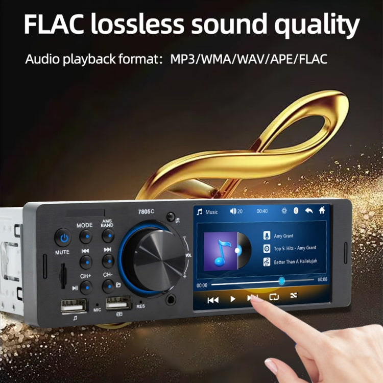 SWM-7805C 4.1 inch Touch Screen Universal Car Radio Receiver MP5 Player, Support FM & Bluetooth & TF Card with Remote Control - Car MP3 & MP4 & MP5 by buy2fix | Online Shopping UK | buy2fix