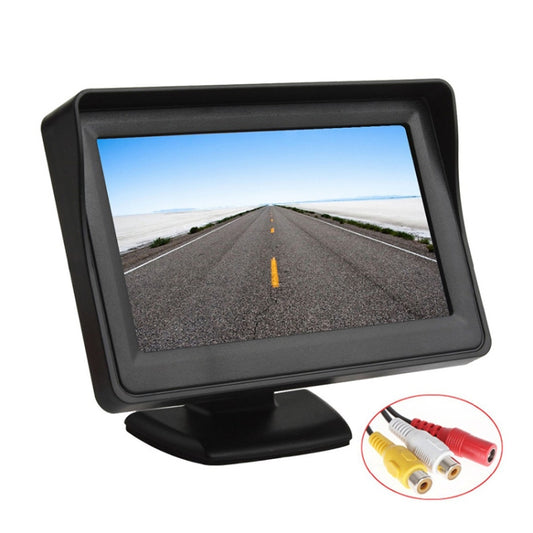 PZ-703 4.3 inch TFT LCD Car Rearview Monitor with Stand and Sun Shade - Rearview Monitors by buy2fix | Online Shopping UK | buy2fix