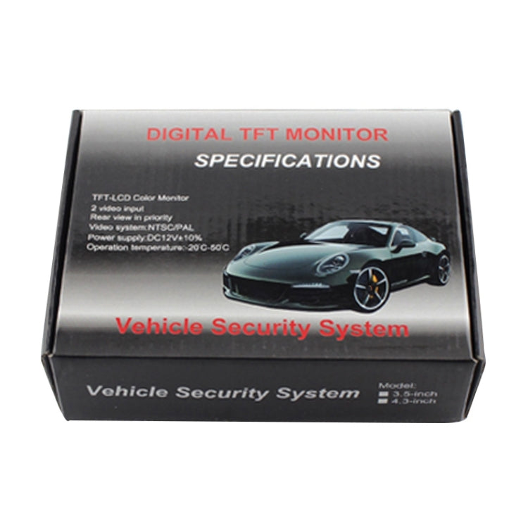 PZ-703 4.3 inch TFT LCD Car Rearview Monitor with Stand and Sun Shade - Rearview Monitors by buy2fix | Online Shopping UK | buy2fix