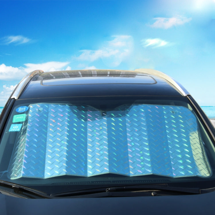 Sun Shade Three Compartments Car Windshield Visor Cover Block Front Window Sunshade UV Protect, Size: 140 x 70cm by buy2fix