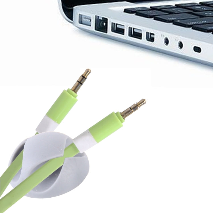 5 PCS Double Hole Cable Clips, Cable Management System and Cord Organizer Solution(Grey) by buy2fix