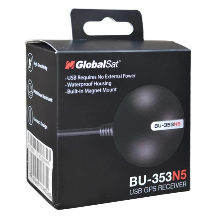 BU-353N5 USB Interface G Mouse GPS Receiver SiRF Star IV Module(Black) - GPS Accessories by buy2fix | Online Shopping UK | buy2fix