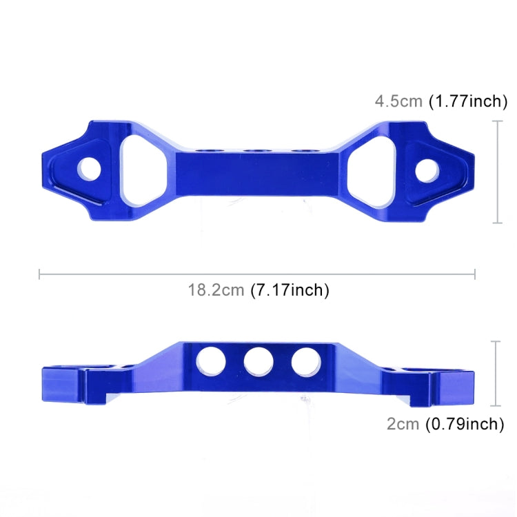 Universal Car Short Arch Stainless Steel Battery Tie Down Clamp Bracket, Size: 18.2 x 4.5 x 2cm (Blue) - Booster Cable & Clip by buy2fix | Online Shopping UK | buy2fix