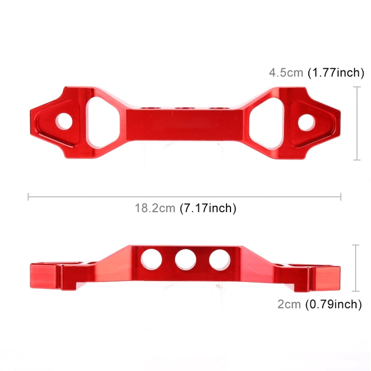 Universal Car Short Arch Stainless Steel Battery Tie Down Clamp Bracket, Size: 18.2 x 4.5 x 2cm (Red) - Booster Cable & Clip by buy2fix | Online Shopping UK | buy2fix