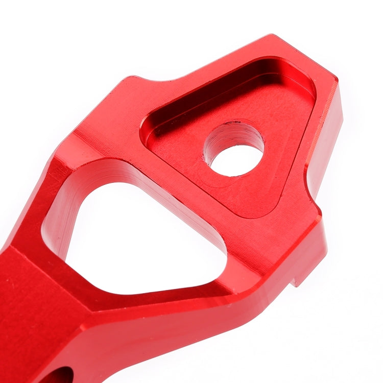 Universal Car Short Arch Stainless Steel Battery Tie Down Clamp Bracket, Size: 18.2 x 4.5 x 2cm (Red) - Booster Cable & Clip by buy2fix | Online Shopping UK | buy2fix
