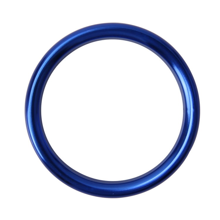 4 PCS Car Outlet Decorative Rings Aluminum Alloy Air Outlet Chrome Trim Ring Car Dashboard Air Vents Cover Sticker Decoration for Audi A3(Blue) - Decoration Rings by buy2fix | Online Shopping UK | buy2fix