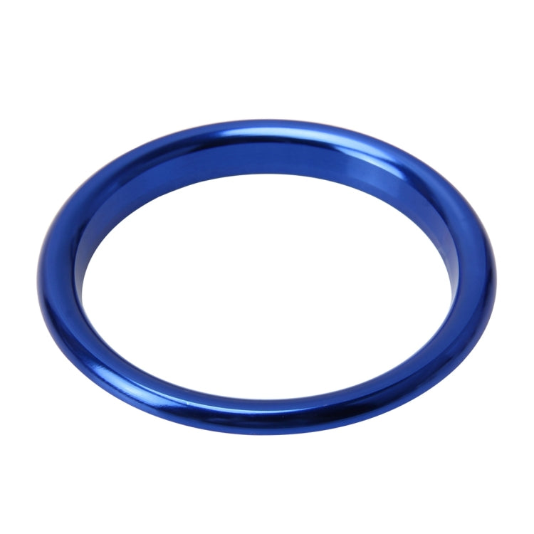 4 PCS Car Outlet Decorative Rings Aluminum Alloy Air Outlet Chrome Trim Ring Car Dashboard Air Vents Cover Sticker Decoration for Audi A3(Blue) - Decoration Rings by buy2fix | Online Shopping UK | buy2fix