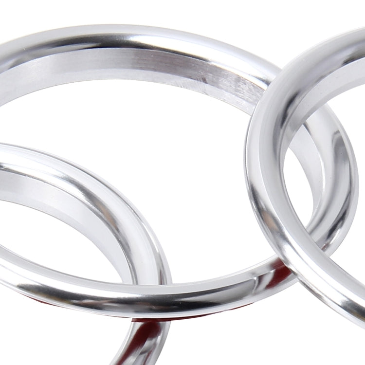 4 PCS Car Outlet Decorative Rings Aluminum Alloy Air Outlet Chrome Trim Ring Car Dashboard Air Vents Cover Sticker Decoration for Audi A3(Silver) - Decoration Rings by buy2fix | Online Shopping UK | buy2fix
