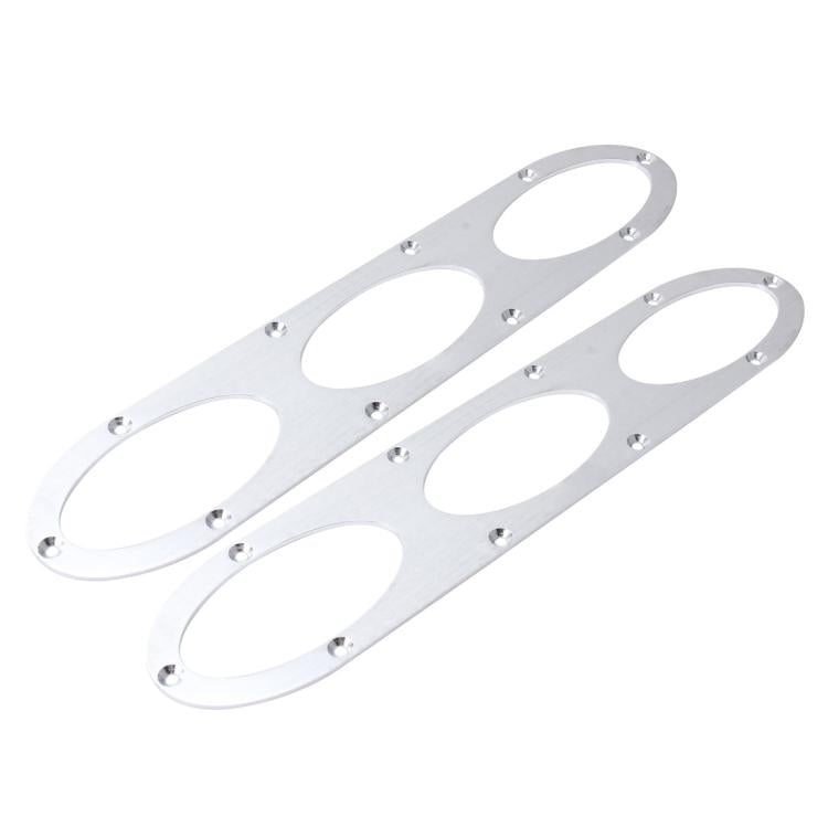 2 PCS Anti-collision Protection Decorative Bar Behind The Siege Car Decoration(Silver) - Trunk & Bumper Accessories by buy2fix | Online Shopping UK | buy2fix