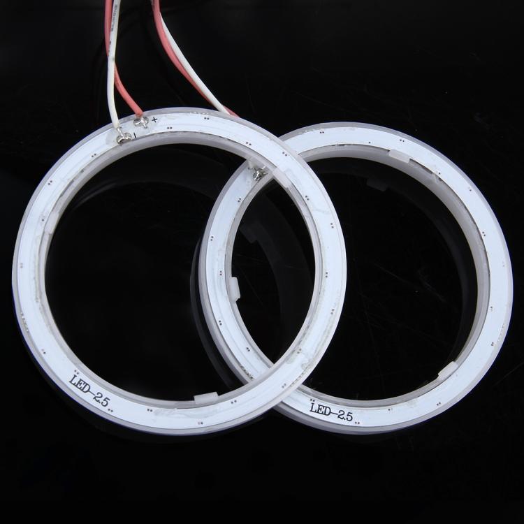 2 PCS 2.5inch Car Angel Eyes Light, DC 12V(White Light) - Eagle Eye Lamps by buy2fix | Online Shopping UK | buy2fix